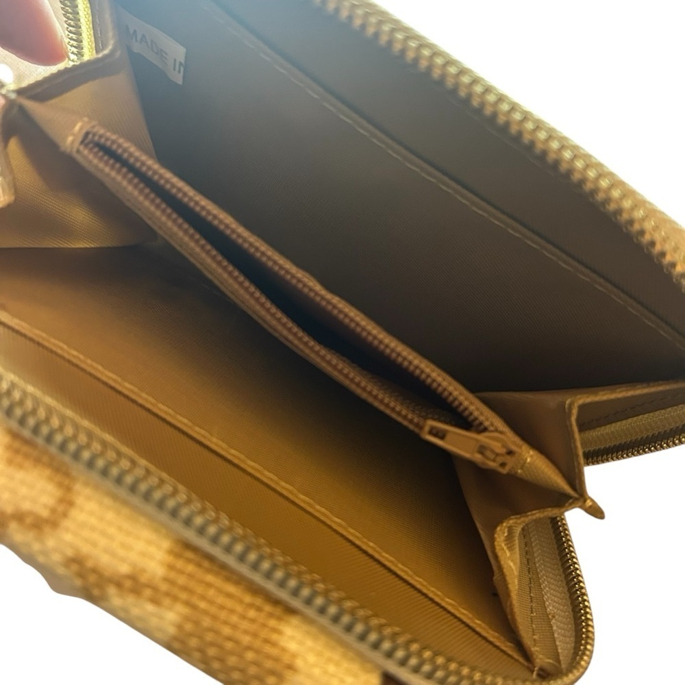 Spartina Daufuskie Island wallet folding tan cream - Picture 3 of 9